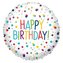 Balon foliowy Confetti Birthday standard 43cm