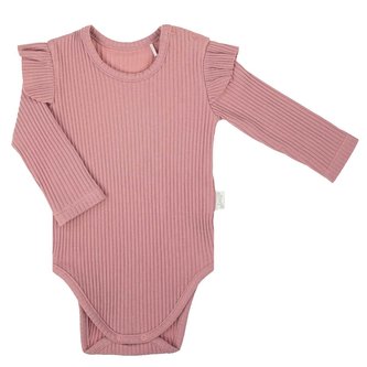 Kojenecké body s dlouhým rukávem Nicol Emily růžovo fialové - velikost 74 (6-9m)