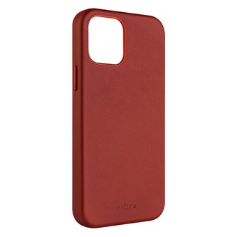 FIXED MagLeather kožený kryt s MagSafe Apple iPhone 12/12 Pro červený