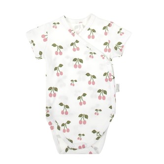 Kojenecké bavlněné body s bočním zapínáním krátký rukáv Nicol Emily - velikost 56 (0-3m)