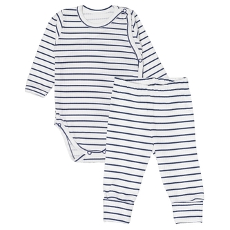 Zavinovací žebrované body + tepláčky, 2D sada Proužek, granát, vel. 68; 68 (3-6m)