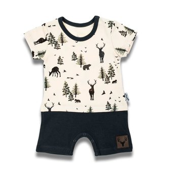 Kojenecký letní bavlněný overal Nicol Bambi - velikost 74 (6-9m)