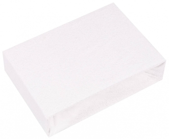 Prostěradlo do postýlky froté 120x60 cm, bílé; 120x60