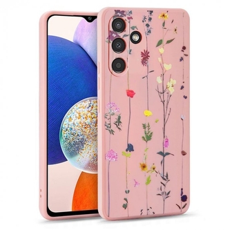 Pouzdro Back Case Floral Tech Protect Samsung A145, A146 Galaxy A14 4G/5G, růžová