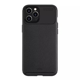 UNIQ pouzdro Hexa iPhone 12/12 Pro 6.1" černé / půlnoční černé
