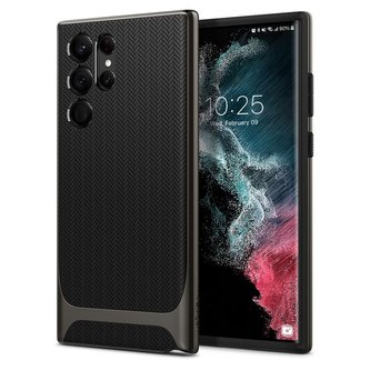 Etui obudowa Spigen Neo Hybrid pouzdro pro Samsung Galaxy S22 Ultra Gunmetal