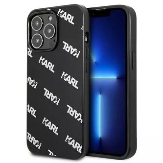 Karl Lagerfeld KLHCP13LPULMBK3 iPhone 13 Pro / 13 6,1" pevný obal černý/černý celoplošný