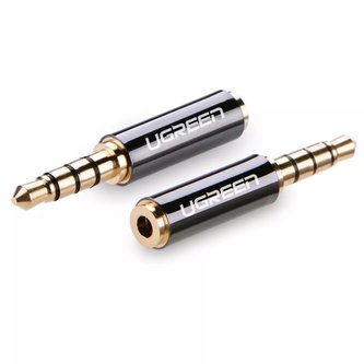 UGREEN Audio Jack adaptér 3,5 mm samec na 2,5 mm Jack 2,5 mm samice černý (20502)