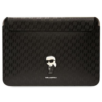 Karl Lagerfeld NFT Saffiano Monogram Ikonik Karl Sleeve - 14" pouzdro na notebook (černé)