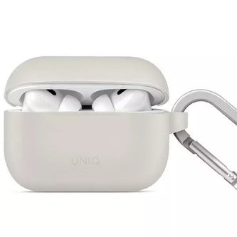 Ochranné pouzdro UNIQ Vencer pro AirPods Pro 2. gen. Silikonově šedá/křídově šedá Ochranné pouzdro UNIQ Vencer pro AirPods Pro 2. gen. Silikonově šedá/křídově šedá