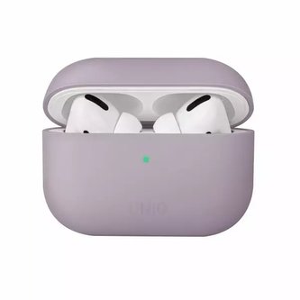 Ochranné pouzdro na sluchátka UNIQ Lino pouzdro na Apple AirPods Pro Silikon levandule/lila levandule Ochranné pouzdro na sluchátka UNIQ Lino pouzdro na Apple AirPods Pro Silikon levandule/lila levandule