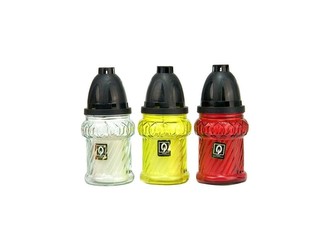 Hřb.Sklo 18 cm vklad 80g 32h. Válec mix barev