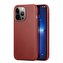 Kožený kryt Dux Ducis Naples pro iPhone 13 Pro (kompatibilní s MagSafe) červený