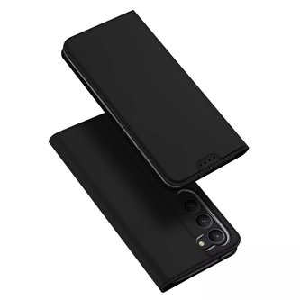 Dux Ducis Skin Pro Phone Case pro telefon Samsung Galaxy S23 Flip Card Wallet Stand Black