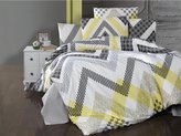 Povlečení francouzské krep 240x220, 70x90 Zigzag grey