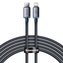 Baseus Crystal Shine Series kabel USB kabel pro rychlé nabíjení a přenos dat USB typu C - Lightning 20W 2m černý (CAJY000301)