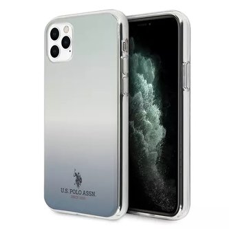 Pouzdro na telefon US Polo USHCN65TRDGLB pro Apple iPhone 11 Pro Max modrá/modrá kolekce vzorů přechodů