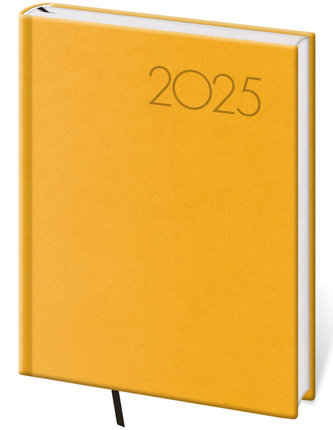 Denní diář B6 Print Pop žlutý