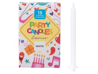 Emocio Dortové 15 ks 8x95 se svícny bílé svíčky