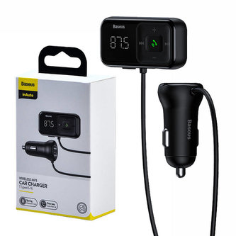 Přehrávač MP3 do auta Bluetooth Baseus ve tvaru T S-16 Black OS Přehrávač MP3 do auta Bluetooth Baseus ve tvaru T S-16 Black OS