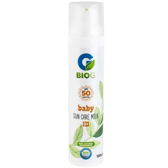 Bio G For Kids Přírodní bio mléko na opalování pro celou rodinu SPF 50 - 100 ml