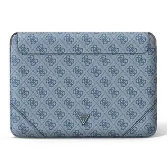 Guess Sleeve GUCS16P4TB 16" černý /modrý 4G logo Uptown Triangle