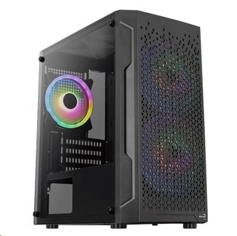 Aerocool MC G Trinity Mini-G-BK-v2, skříň miniATX, 1xUSB 2.0, 1xUSB 3.0, černá