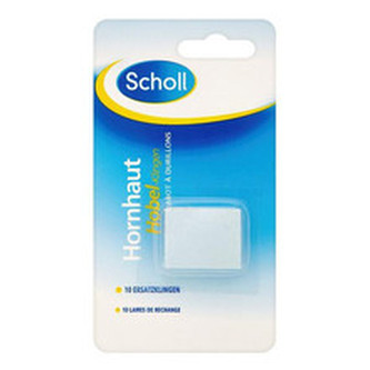 Scholl Náhradní žiletky do hoblíku na zrohovatělou kůži (Callou Removal Plane) 10 ks unisex