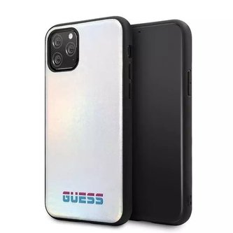 Guess GUHCN58BLD iPhone 11 Pro srebrny /stříbrný pevný obal Iridescent
