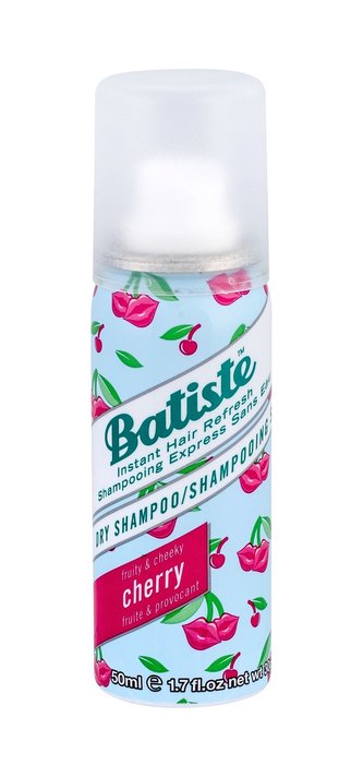 Batiste Suchý šampon na vlasy s třešňovou vůní (Dry Shampoo Cherry With A Fruity & Cheeky Fragrance) Suchý šampon na vlasy s třešňovou vůní (Dry Shampoo Cherry With A Fruity & Cheeky Fragrance) - Objem 50 ml woman