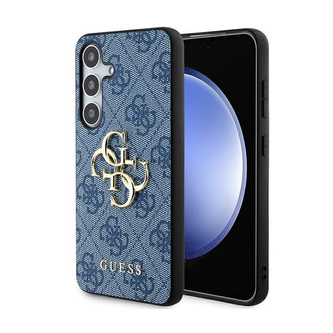 Guess 4G Big Metal Logo - Pouzdro Samsung Galaxy S24 (Modré)
