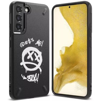 Ringke Onyx Design odolný TPU kryt pro Samsung Galaxy S22 (S22 Plus) černý (Graffiti)