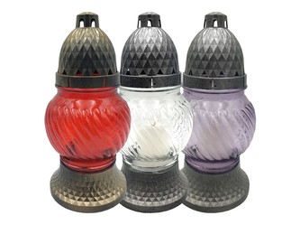 Hřb.Sklo 22cm vklad 40g 12h. mix barev