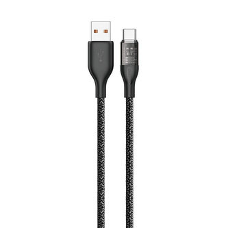 USB to USB-C cable Dudao L22T 120W 1m (grey)