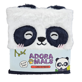 Plyšový zápisník  Adoramals zvířátka - Panda