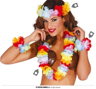 Havajský květinový set barevný