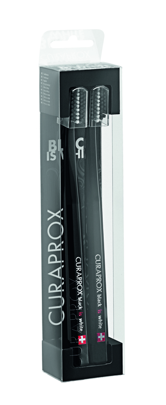 Curaprox Ultra jemný kartáček na zuby Black Is White - Duo Pack Black unisex