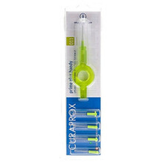 Curaprox Mezizubní kartáčky s držátkem Prime Plus Handy 011 - 5,0 mm Green 5 ks + UHS 409 unisex