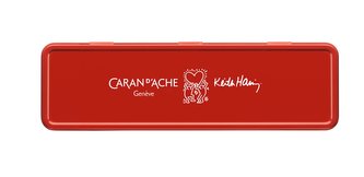 Kuličkové pero "849 Keith Haring", bílá, M, CARAN D'ACHE NM0849.123