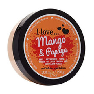 I Love Vyživující tělové máslo s vůní manga a papáji (Mango & Papaya Nourishing Body Butter) 200 ml woman