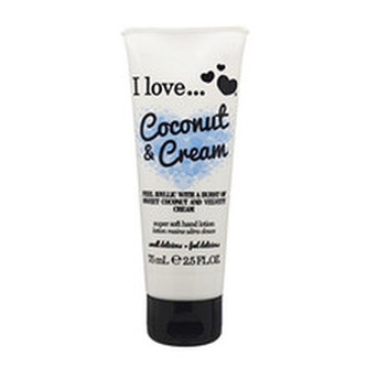 I Love Vyživující krém na ruce s vůní kokosu a sametového krému (Coconut & Cream Super Soft Hand Lotion) 75 ml woman
