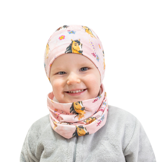 Jarní čepice Horse; Barva: růžová; Velikost: 44