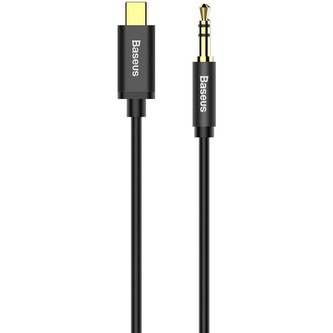 Baseus Audio USB-C/3,5mm kabel 1,2m černý Baseus Audio USB-C/3,5mm kabel 1,2m černý