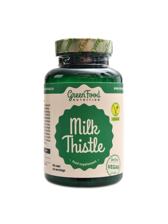GreenFood nutrition - Ostropestřec mariánský 90 kapslí Milk thistle