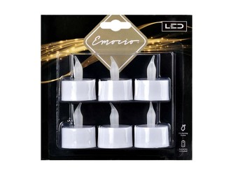 Emocio LED čajová svíčka 6 ks