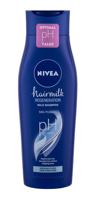 Nivea Ošetrujúci šampón pre normálne vlasy Hairmilk (All Around Care Shampoo) Ošetrujúci šampón pre normálne vlasy Hairmilk (All