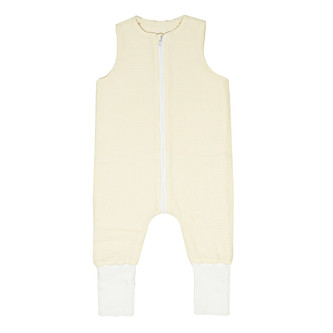 Mušelínový spací pytel s nohavicemi Cream; Barva: smetanová; Velikost: 3 - 5 let