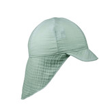 Dětská kšiltovka s krytím krku mušelín Olive; Barva: olivová; Velikost: S