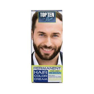 TOP TEN pánská barva na vlasy a vousy 05 Brown