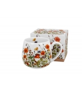 Porcelánový hrnek buclák Wild Bird 430 ml v dárkové krabičce